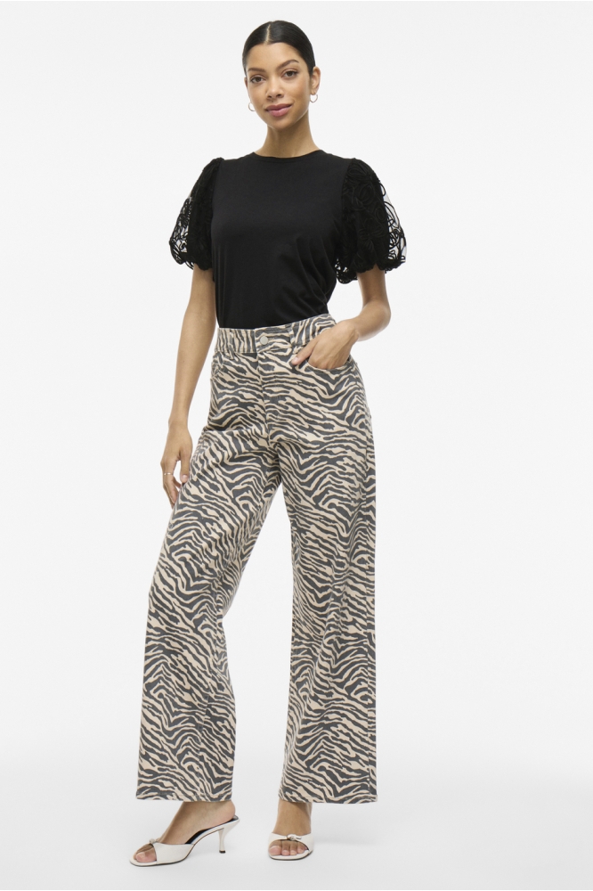 VISIMONIA O-NECK S/S TOP 14107505 BLACK BEAUTY